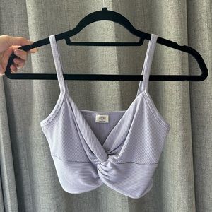 WILFRED cropped mock knot tank